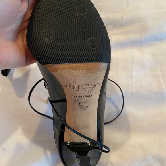 Jimmy Choo Vita 100 Black Patent size 37 - Picture 9 of 13